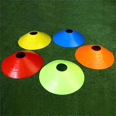 50PCS Soccer Training Cones Agility Disc Dish Obstacle Courses Marker Physical Equipment Football Accessories for Soccer Practice Equipment,Basketball in Kuwait