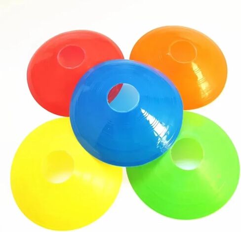 50PCS Soccer Training Cones Agility Disc Dish Obstacle Courses Marker Physical Equipment Football Accessories for Soccer Practice Equipment,Basketball in Kuwait