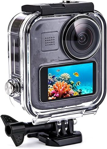 Touchscreen Waterproof Case for GoPro MAX 360 (2025) Camera,25M/82FT Underwater Diving Protective Shell for Go Pro Max 360 2025 Accessories (Not Compatible with Gopro MAX 360 2019/MAX 2) in Saudi Arabia