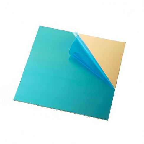 2Pcs Brass Sheet Plate 6" x 6" x 24 Gauge(0.5mm), H62 Brass Plates Metal,Double-Sided Protective Film. (24 Ga Thickness) in Kuwait