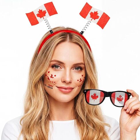 Catery Mexico Flag Headband Glasses Temporary Tattoo Stickers Set Soccer Ball Fans Accessories for Soccer Game Days in Kuwait