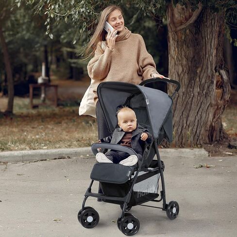 hauck Lightweight and Compact Travel Baby/Toddler Foldable Stroller, Sport, Charcoal/Stone in Kuwait
