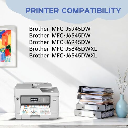 Miss Deer LC3037 حبر خراطيش حبر بديل متوافق مع الأخ LC3037 LC3037XXL LC3039 ، استخدام عالي العائد مع MFC-J6945DW MFC-J5845DW XL MFC-J5945DW MFC-J6545DW XL in Kuwait