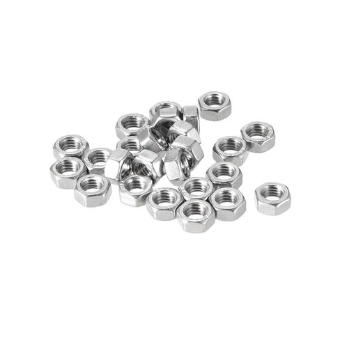 Hex Nuts Metric Coarse Thread Hexagon Nut Stainless Steel SUS304 DIN934(M2-100Pcs) in Kuwait