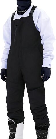 Snow Bibs Men Ski Bib Insulated Overalls Snowboard Winter Warm Jumpsuit Waterproof Windproof Snowpants with Pockets in Kuwait