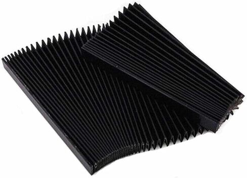 CNC Milling Machine Flat Bellows Cover Three-Proof Black 1.5m x 15mm H130-300mm in Kuwait