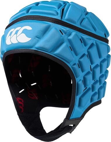 واقي رأس Canterbury CCC Rugby Raze، غطاء سكروم، تغطية كاملة، حزام ذقن ذو حواف ناعمة، فتحات مصممة للتهوية، بطانة إسفنجية، أزرق، L in Kuwait