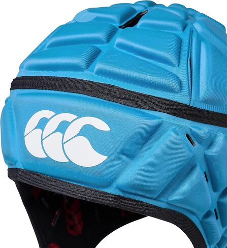 واقي رأس Canterbury CCC Rugby Raze، غطاء سكروم، تغطية كاملة، حزام ذقن ذو حواف ناعمة، فتحات مصممة للتهوية، بطانة إسفنجية، أزرق، L in Kuwait
