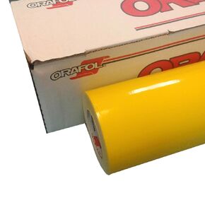 ORACAL 24" x 10 Ft Roll of Glossy 651 Yellow Vinyl for Craft Cutters and Vinyl Sign Cutters