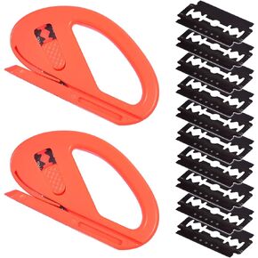 Safety Wallpaper Vinyl Cutter Snitty Zippy Cutting Tool with 10 Replacement Blade for Vinyl, Paper, Carbon Fiber, Craft Making, Film, Sticker, Pack of 2