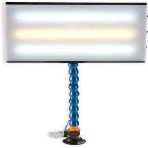 Portable PDR LED Light 18" Cool Warm Cool (CWC) LED Strips 12V with 110 Converter and Suction Base, 20ft Long Adapter Cord and Car Plug Adapter Paintless Dent Repair PC-LED 138 DentMagicTools.com