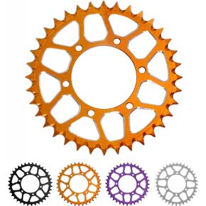 Aluminum 7075 Rear Gear 36T Upgrades Parts for LOSI 1/4 Promoto-MX Motorcycle Dirt Bike,Replace # LOS262003（Orange）