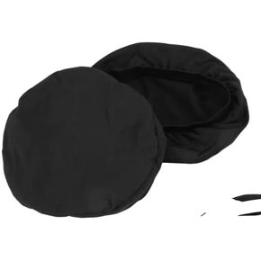 أغطية مقاعد البار المستديرة باللون الأسود، أغطية كراسي بار مرنة، أغطية قابلة للغسل، وسادة مقعد قابلة للغسل، تصنيفات للاستخدام في بار المنزل والفندق، 12-14 بوصة in Kuwait