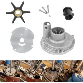 382468 0382468 Water Pump Impeller Kit Fit for Johnson Evinrude BRP OMC 1953-1978 10 15 18 20 25HP Replace for 18-3377 777806