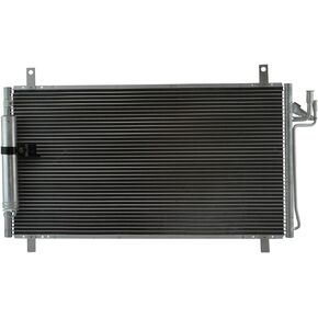 TRQ AC Condenser A/C Air Conditioning with Receiver Drier Compatible with 03-07 Infiniti G35