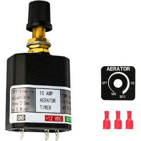 Livewell Timer Switch for Boat Marine Aerator Timer Variable 12 Volts 10 A