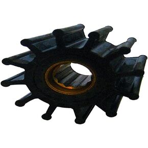 Jabsco 1210-0001-P, Neoprene, Drive Type 7, 12 Blade, 2-1/4 Diameter, 1-1/4 Width, 5/8 Shaft, Brass Insert