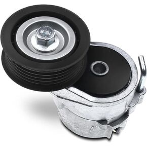 A-Premium Belt Tensioner Assembly with Pulley Compatible with Audi A3 Quattro 2006-2009, TT Quattro 2007-2009 & Volkswagen Passat 2006-2018, 3.2L 3.6L, Replace# 022145299H, T38450