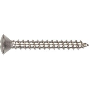 1535 6 x 3/4 in. Stainless Steel Oval Head Slotted Sheet Metal Screw 30-Pack
