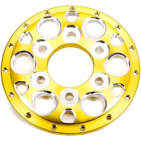 Weld Racing Wheel Center Section, Magnum 6-Pin, Lug Mount Center, Aluminum, Gold Anodize, 15 in Wheel, Each