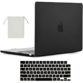 BlueSwan Compatible for MacBook Pro 13 inch Case 2024 2023-2017 A2338 M2/M1Chip A2289 A2251 A2159 A1989 A1706, Protective Hard Case & Keyboard Cover & Mini Storage Bag, Matte Black in Kuwait