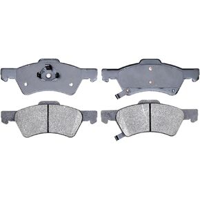 ACDelco Silver 14D857M Semi-Metallic Front Disc Brake Pad Set with Wear Sensor