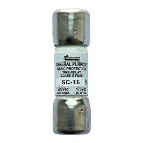 New OEM SC-15 SC-15A 600Vac Time Delay Fuse, Pack of 10