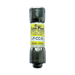 New OEM LP-CC-6 LP-CC-6A LP-CC 6A 600Vac Time Delay Fuse, Pack of 10