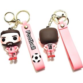 Lionel Messi Keychain Miami Team Pink. Kids Keychain, Messi Llavero Rosado, Messi Llavero Miami, Messi regalo