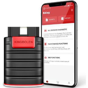 KINGBOLEN Ediag All Systems Obd2 Scanner Bluetooth, Bidirectional OBDII Diagnostic Tool with ECU Coding, Active Test, 15+ Reset Functions, TPMS Reset for iPhone & Android, All Software 1 Year Free