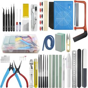 XINGYHENG 80Pcs Modeler Basic Tools Craft Set Gundam Model Tools Kit Hobby Building Tools for Model Assemble Car Model Building Repairing and Fixing DIY Craft Kit