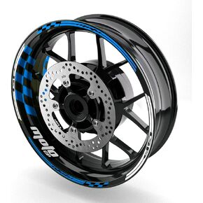 17" Wheel Rim Stickers AA01 Wall Decals Tape DIY Compatible with CB919 CBR650F CBR600RR (Aqua Blue)
