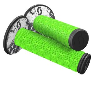 SCOTT 269305-4376 Mellow + Donut Motocross Grips, Neon Green/Black
