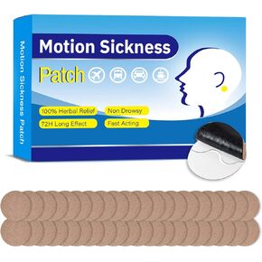 40 قطعة من لصقات دوار الحركة، رقعة دوار البحر خلف الأذن للسيارة، وركوب القوارب، والرحلات البحرية، ورحلات الطائرة بدون نعاس (40 قطعة) in Kuwait