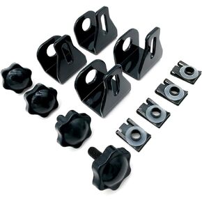 Americruise Motorcycle Black Saddlebag Locks Saddle Bag Lock Theft Deterrent Bolts Anti-theft Mounting Screw for 1993-2023 Harley Davidson Touring Street Glide Electra Glide Road King Road Glide