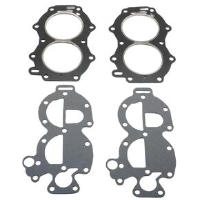 765012 2 Sets of Head and Cover Gasket for Johnson Evinrude 18 20 25 25C 28 30 35 HP Outboard Motors 327674 Sierra 18-3803 18-3899