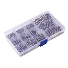 440 Pcs 304 Stainless Steel M3 Hex Socket Head Cap Screws Nuts Assortment Kit + 2 Hex Keys with Box
