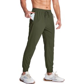 MAGCOMSEN Hiking Pants for Men Lightweight Athletic Pants Quick Dry with Zipper Pockets Running Track Workout Pants