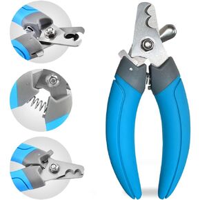 LuckyTail Dog Nail Clippers with Safety Guard & Lock, Professional Pet Grooming Tool for Medium and Large Dogs