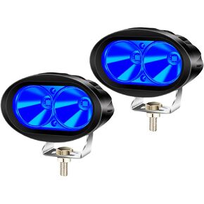 NWpangu 2PCS LED Blue Forklift Lights 20W Warehouse Warning Spot Lights Zone Boundary Safety Lights Work Lamps for Warehouse Pedestrians Logistics Center, 12-80V, 1100LM