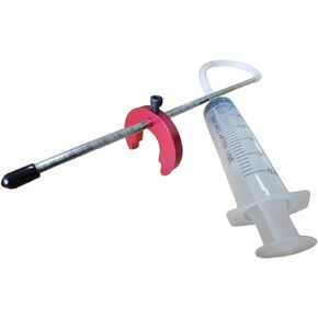 2024 Upgrade Adjustable Fork Oil Level Measurement Gauge Tool -Stable Shape C Adjuster, Accurate 300 mm Markings, Syringe with 60 ml Capacity - Works for Motorcycle,Mountain Bike