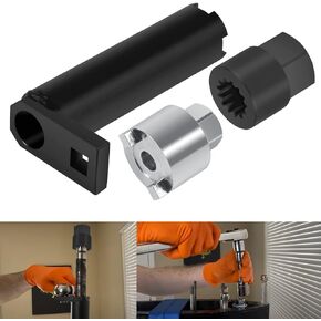 JIAD 91-31107T Shift Shaft Bushing Tool and 91-43506 Drive Shaft Bearing Removal and Installation Threaded Wrench Tool and 91-56775T Drive Shaft Adapter Tool Fit for Mercury Outboard
