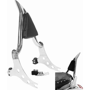 وسادة مسند الظهر للركاب باللون الأسود متوافقة مع Harley Fatboy Lo FLSTF 07-17 Softail FXST FLST CVO 06-12، قطار ليلي 06-09، عظام متقاطعة 08-11 in Kuwait