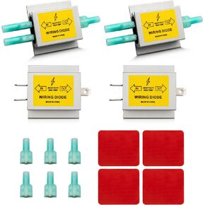 Oyviny Hy-Power Diodes, Trailer Light Wire Diodes, 2 Input&1 Output Spade Towed Vehicle Diodes Kit, Tail Light Isolating Diodes For Motorhome Trailer 4PCS