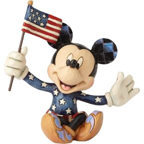 Enesco Disney Traditions by Jim Shore Patriotic Mickey Mouse Miniature Figurine, 3.5 Inch, Multi-Color