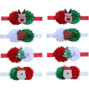 8 قطعة عيد الميلاد الطفل Headbands رائعتين العصابات الشعر أشرطة رأس غطاء الرأس إكسسوارات الشعر للأطفال الرضع الصغار الفتيات in Kuwait