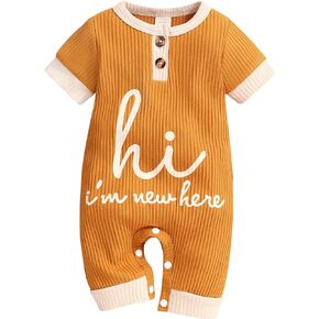 Rutoe Newborn Baby Boy Romper Short Sleeve Outfits Jumpsuit Baby Boy Summer Clothes One Piece Romper