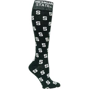 NCAA Michigan State Spartans Green Dress Socks