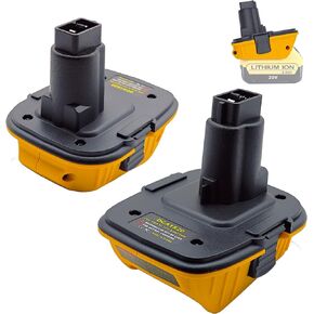 Divnoia 2 حزمة DCA1820 استبدال محول لمحول بطارية DEWALT 18V إلى 20V، متوافق مع بطارية Dewalt 20V MAX DCB609 DCB206 DCB201 لاستبدال بطارية Dewalt 18V XRP in Kuwait