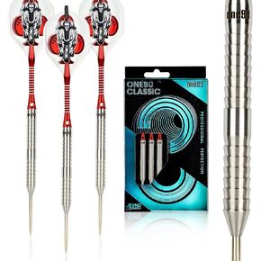 ONE80 90% VHD Steel Tip Tungsten Dart, Professional Barrel Style with Extra Flights, Shafts and Sharpener Gift Box Packaging